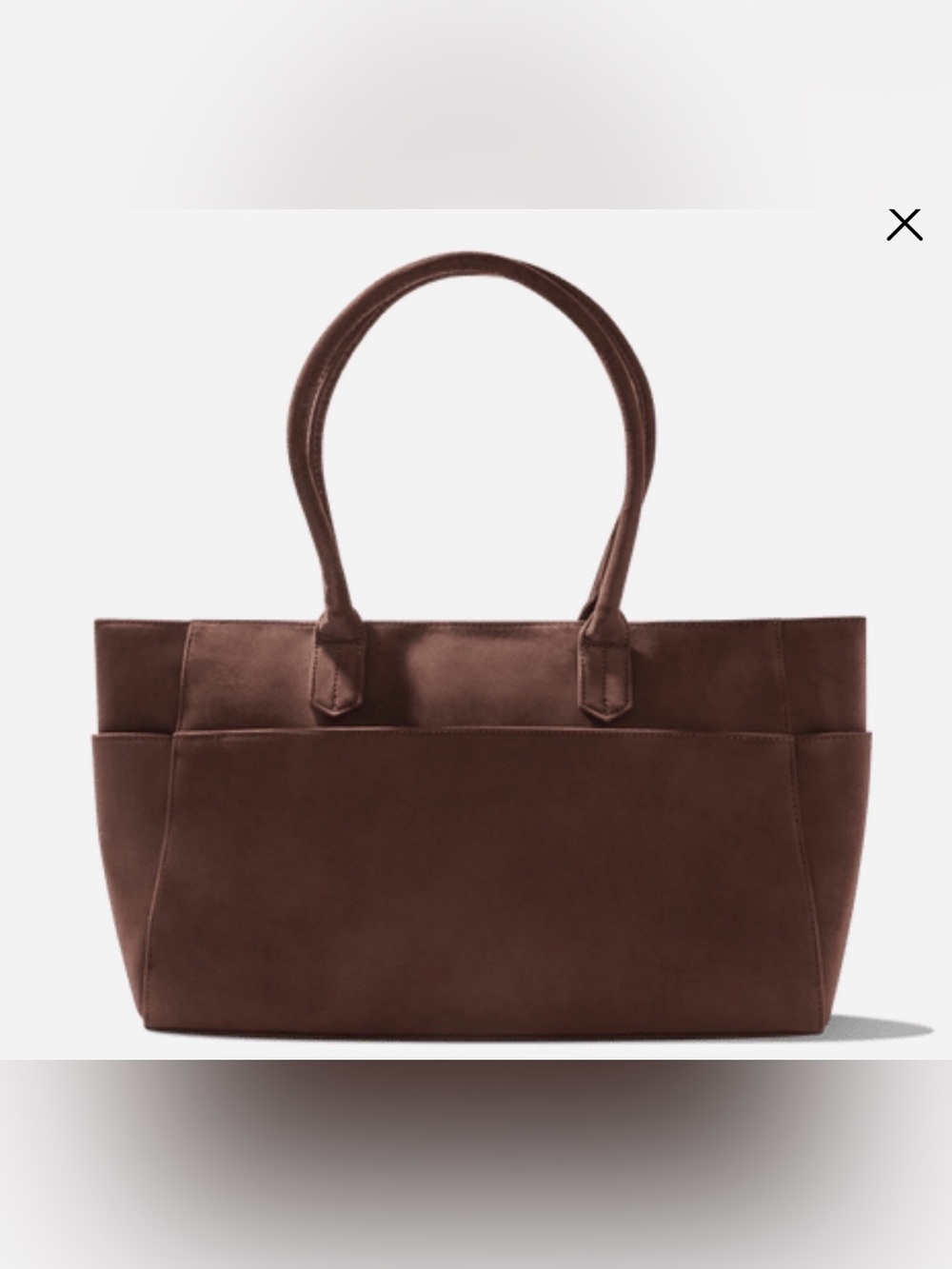 Mali & Lili’s Faux Suede Tote Bag-Chocolate Brown-NWT